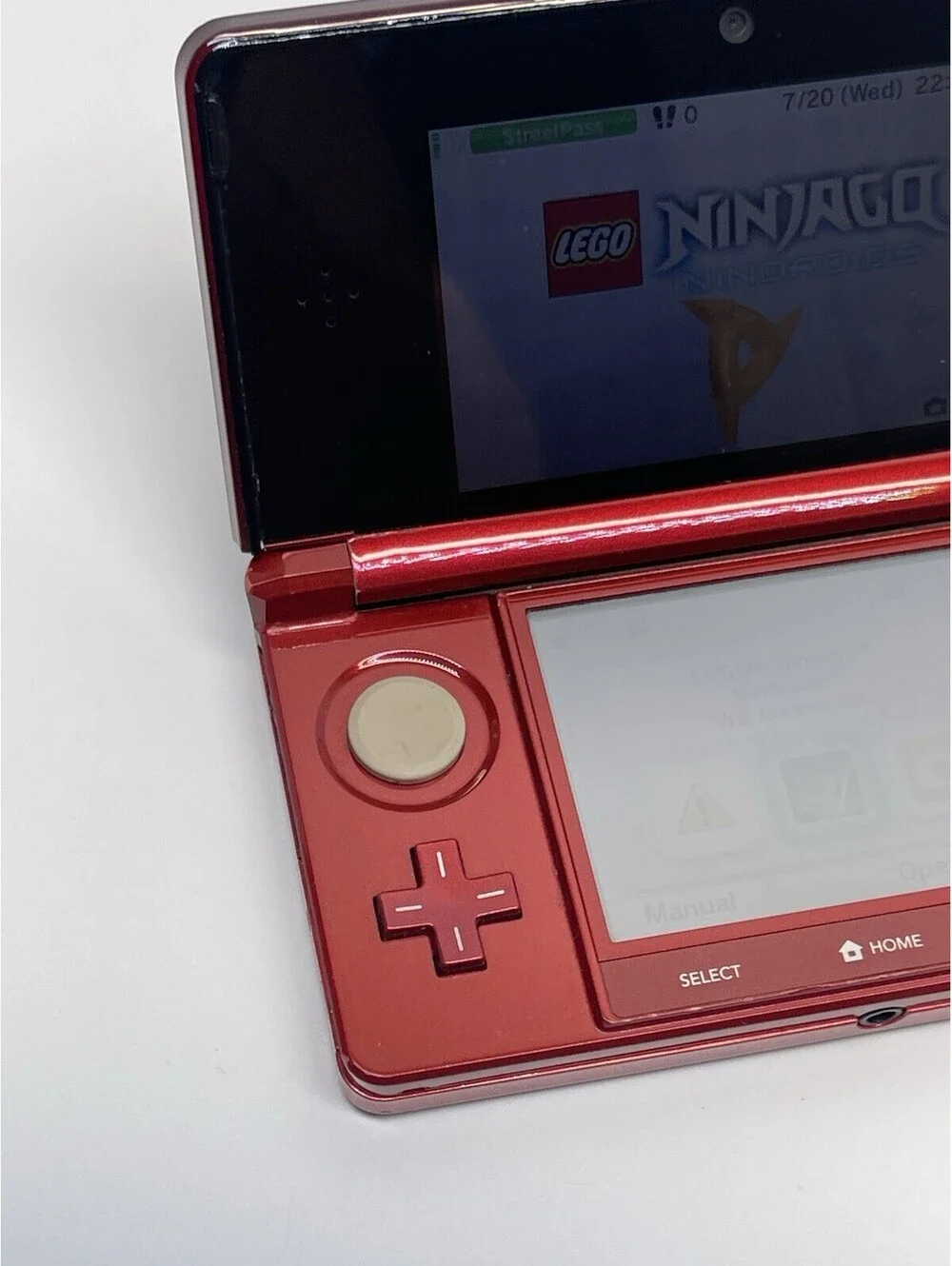 Nintendo 3DS Red Handheld Console Tested Working Excellent Condition